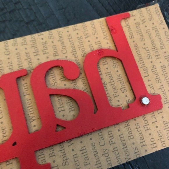 Happy Holidays Magnetic Door Sign Christmas Decor Decoration Glitter - Picture 5 of 9